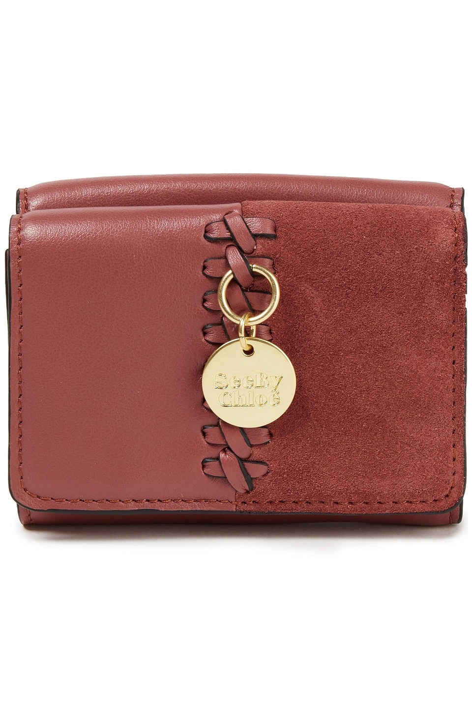 See By Chloé Portemonnaie Aus Leder Und Veloursleder