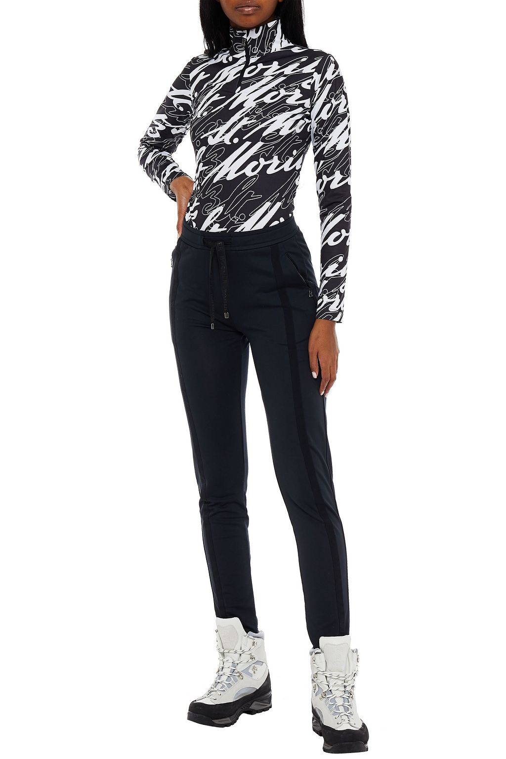 BOGNER Beline printed stretch turtleneck top