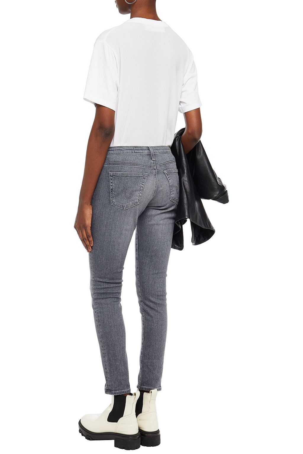 AG JEANS Mid-rise skinny jeans