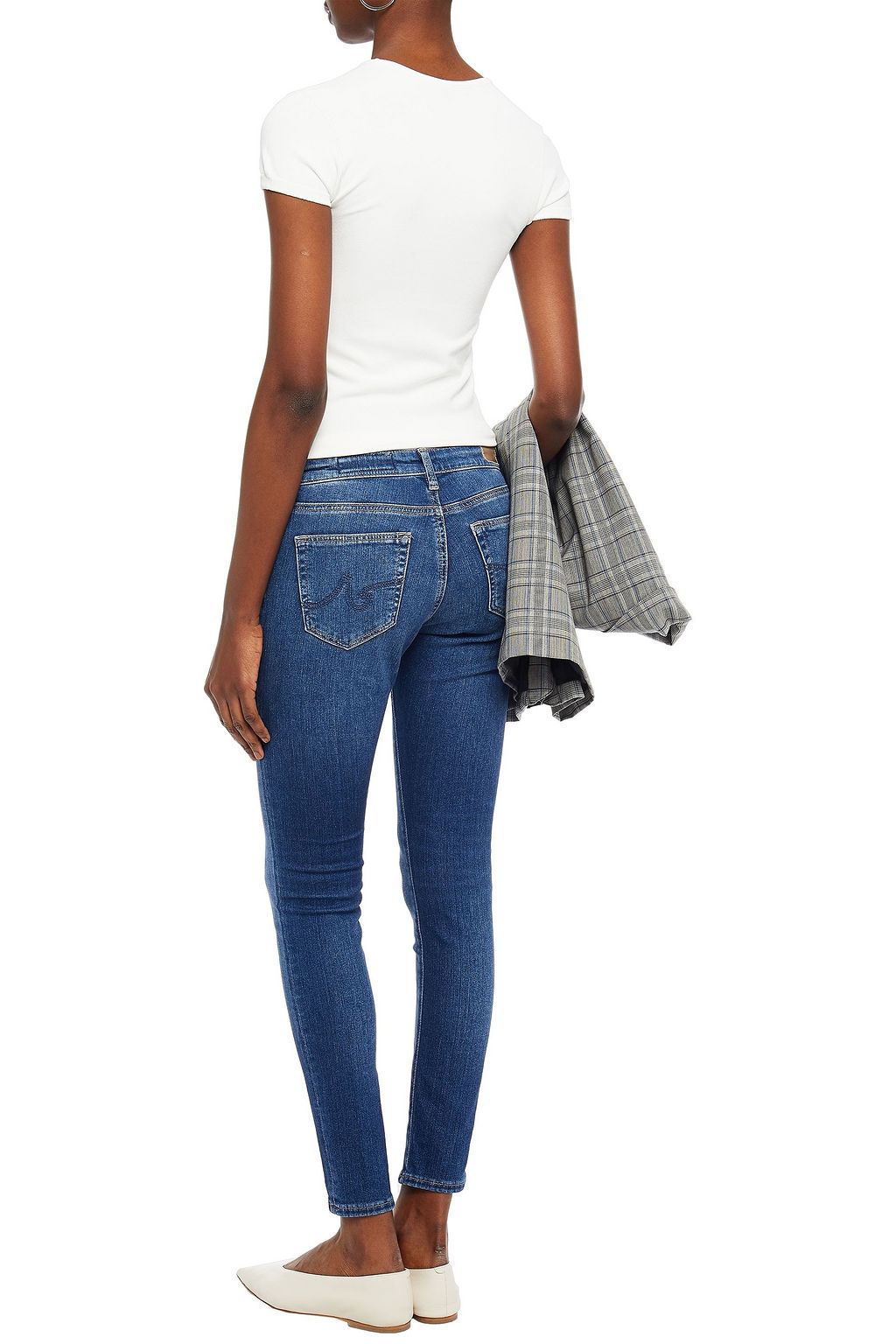 AG JEANS Low-rise skinny jeans