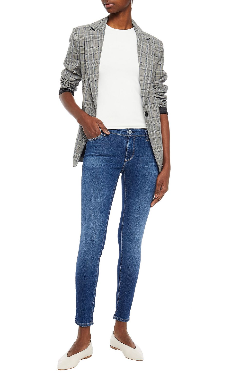 AG JEANS Low-rise skinny jeans