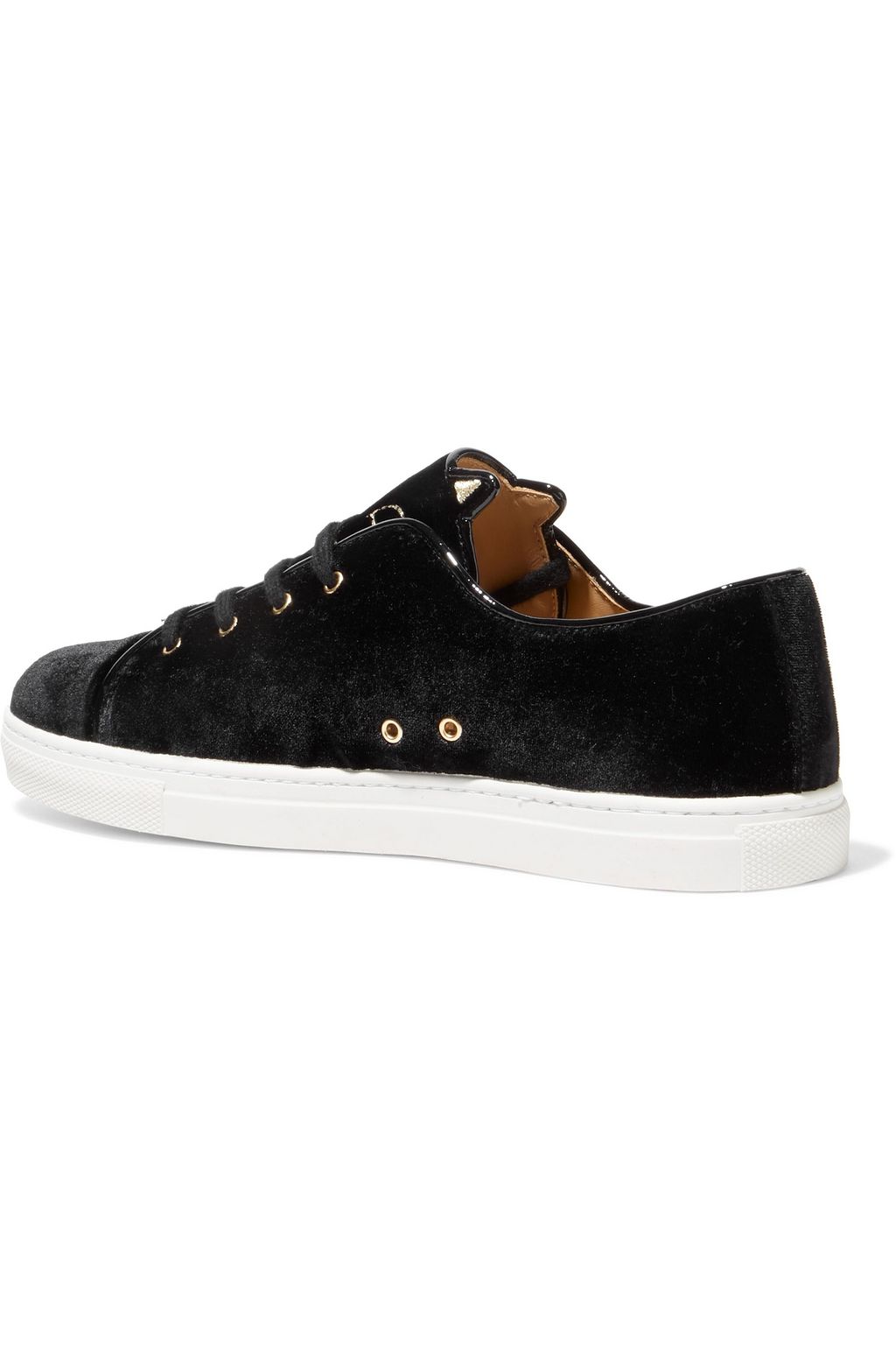CHARLOTTE OLYMPIA Purrrfect leopard-print calf hair sneakers