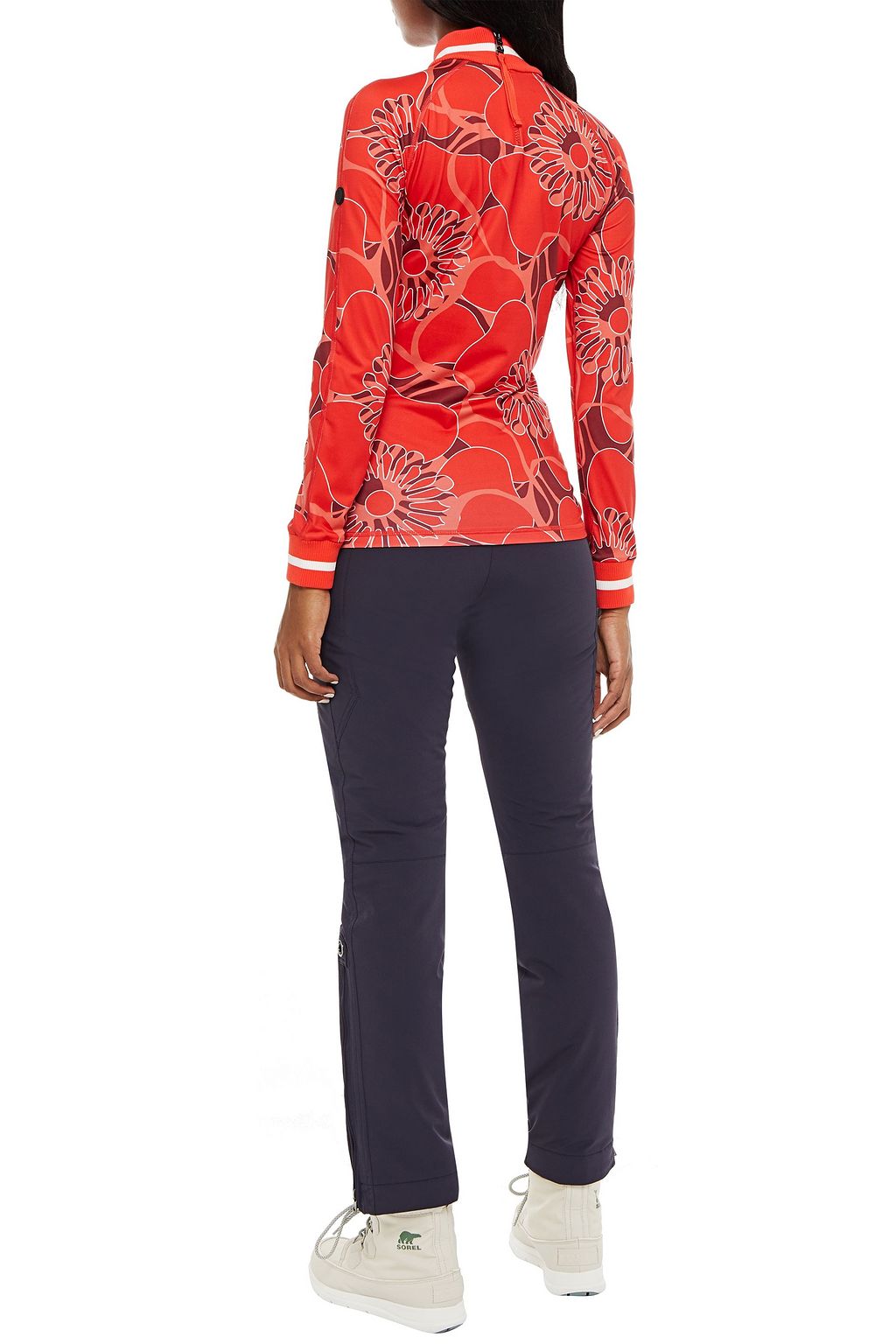 BOGNER Floral-print stretch base layer