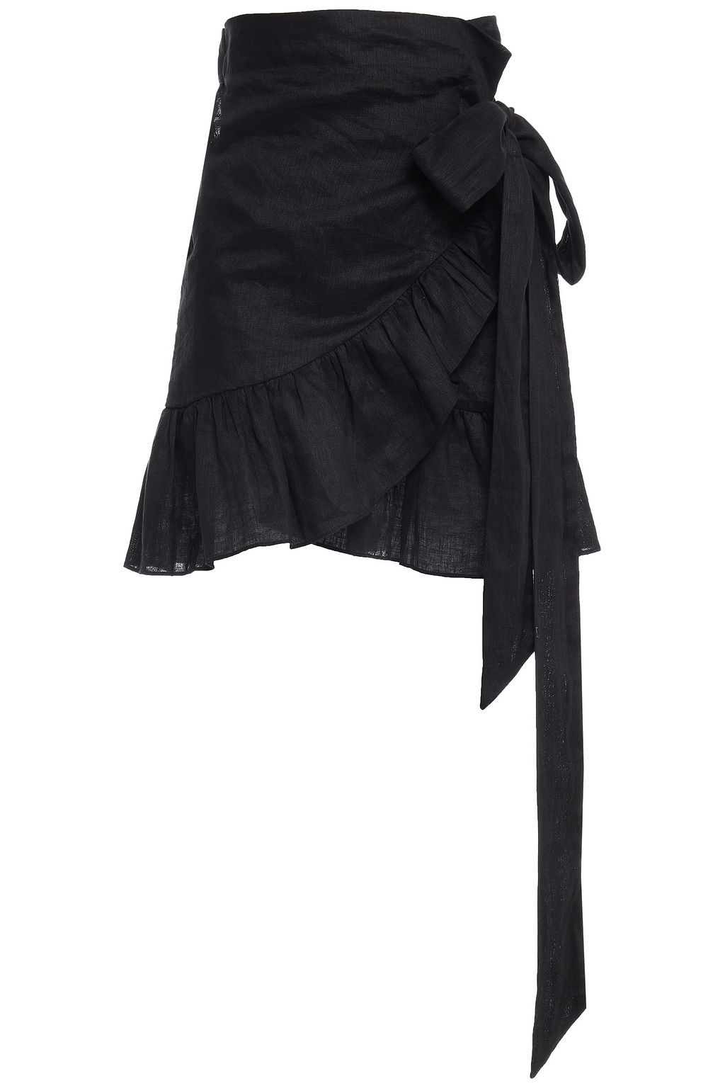 white gauze mini skirt