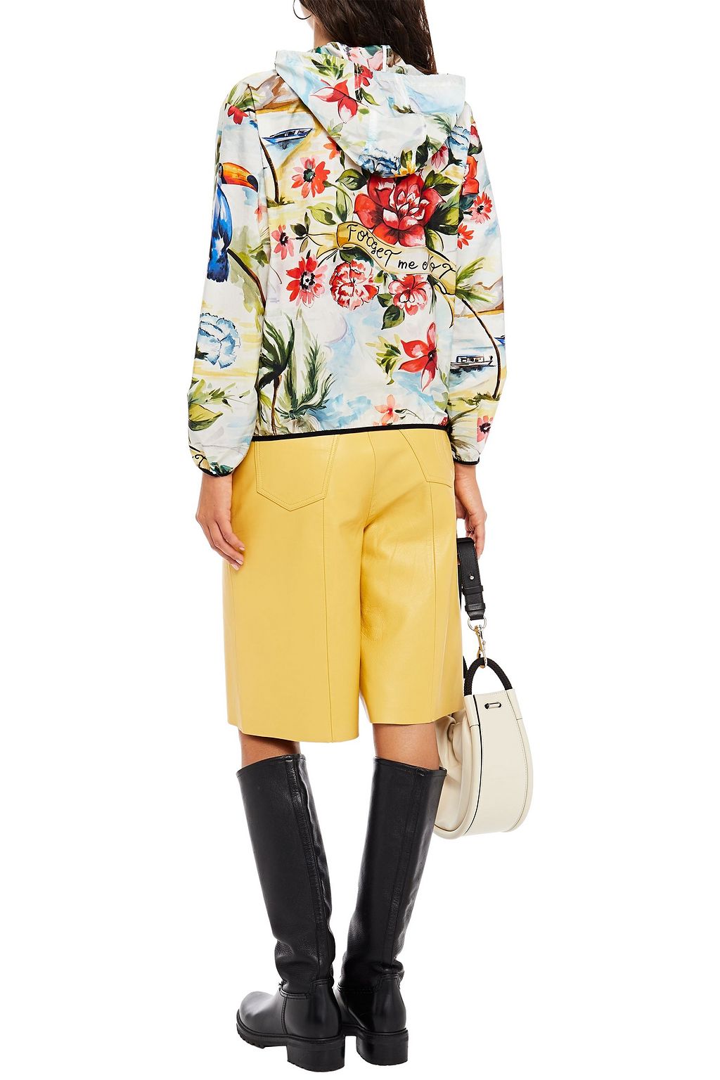 REDVALENTINO Printed shell hooded jacket