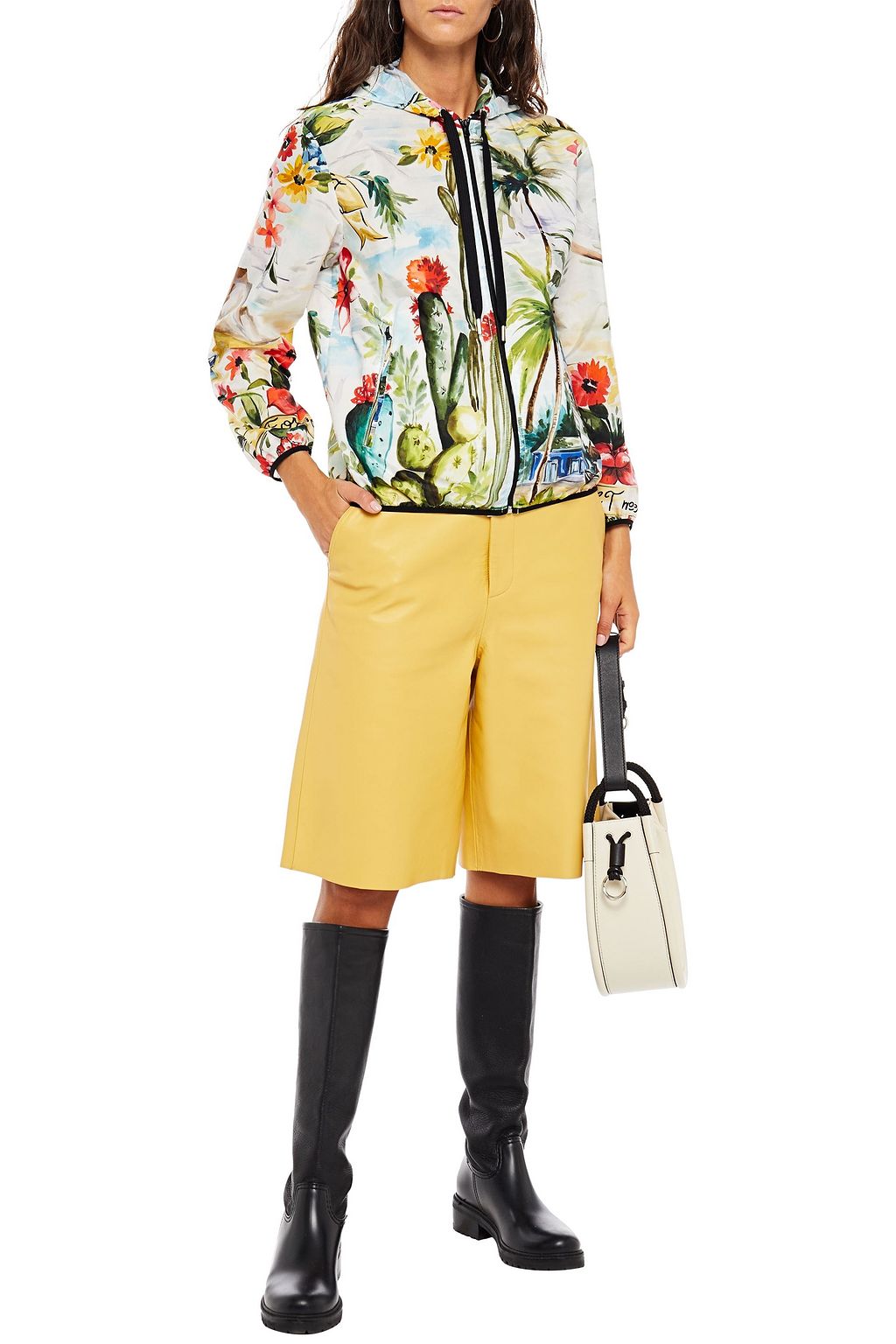 REDVALENTINO Printed shell hooded jacket
