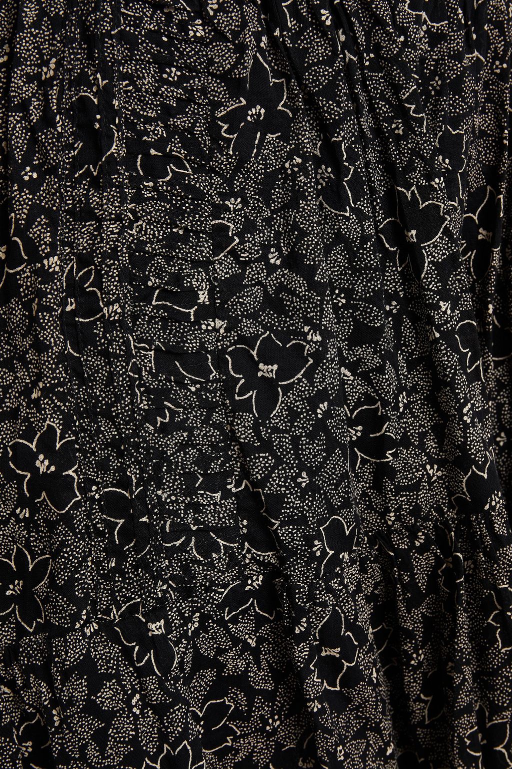 MARANT ÉTOILE Laraya gathered floral-print cotton-voile mini skirt