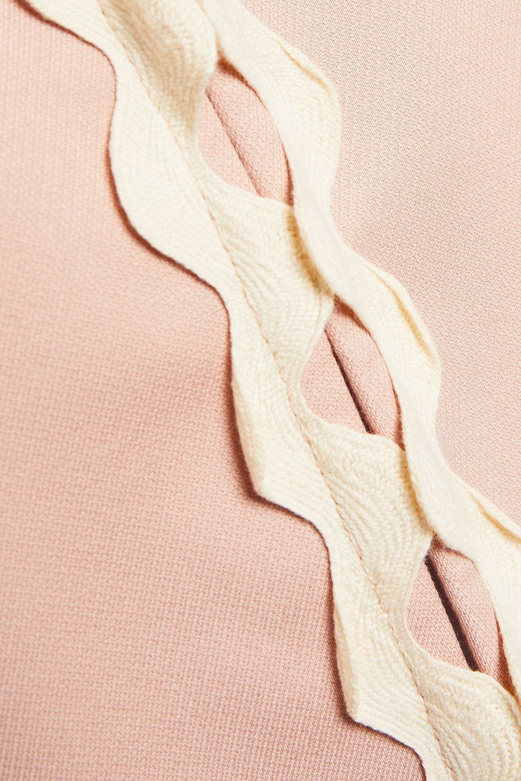 REDVALENTINO Rickrack-trimmed cotton-blend jacket