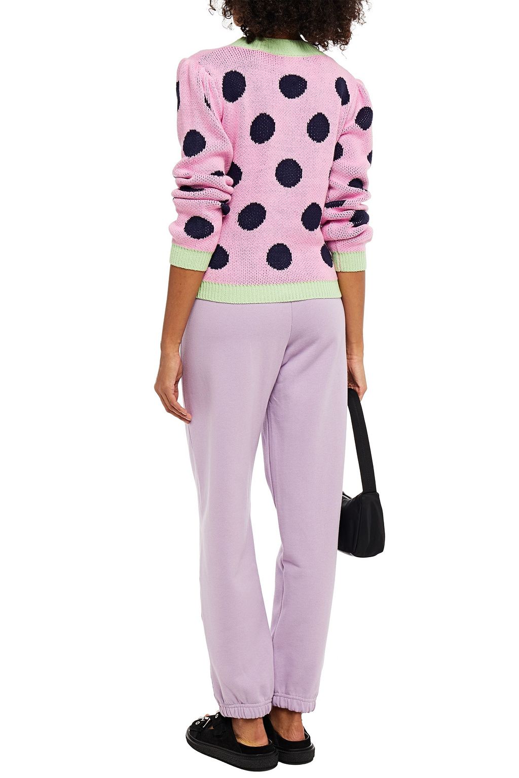 OLIVIA RUBIN Intarsia-knit cardigan