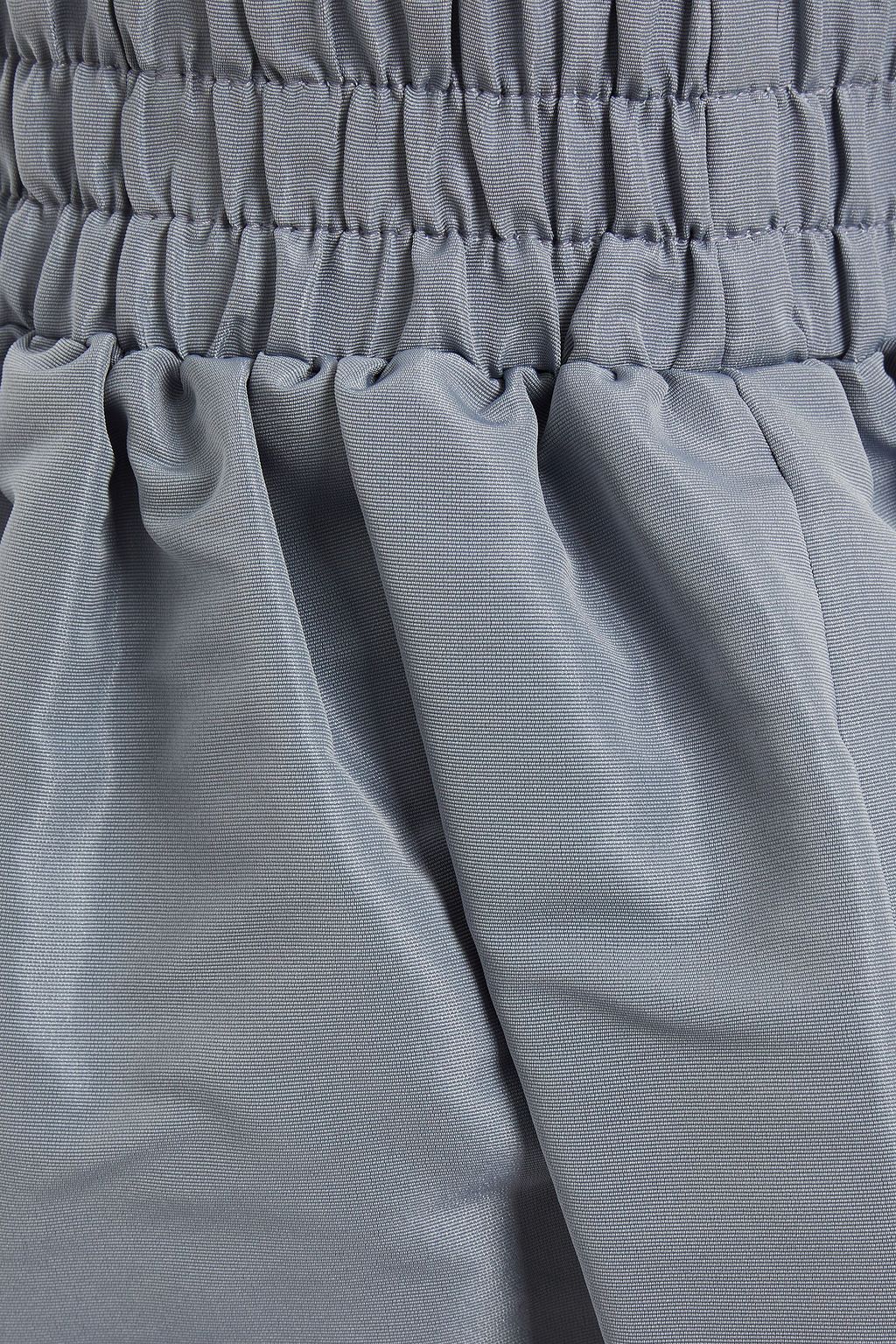 REDVALENTINO Gathered faille mini skirt