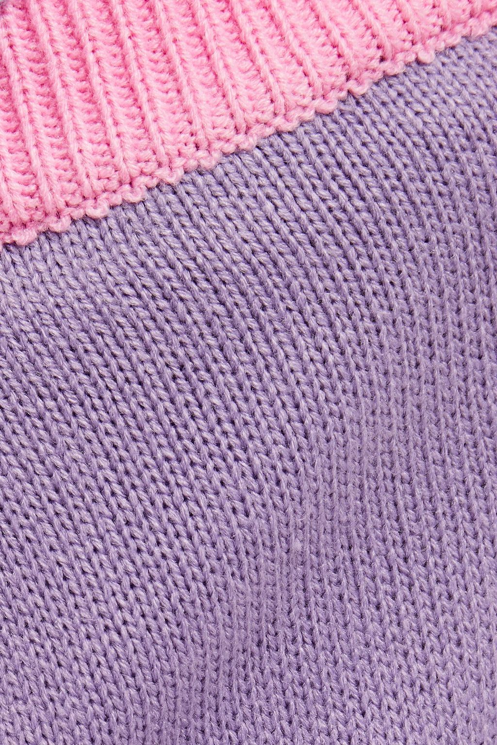 OLIVIA RUBIN Two-tone knitted track pants