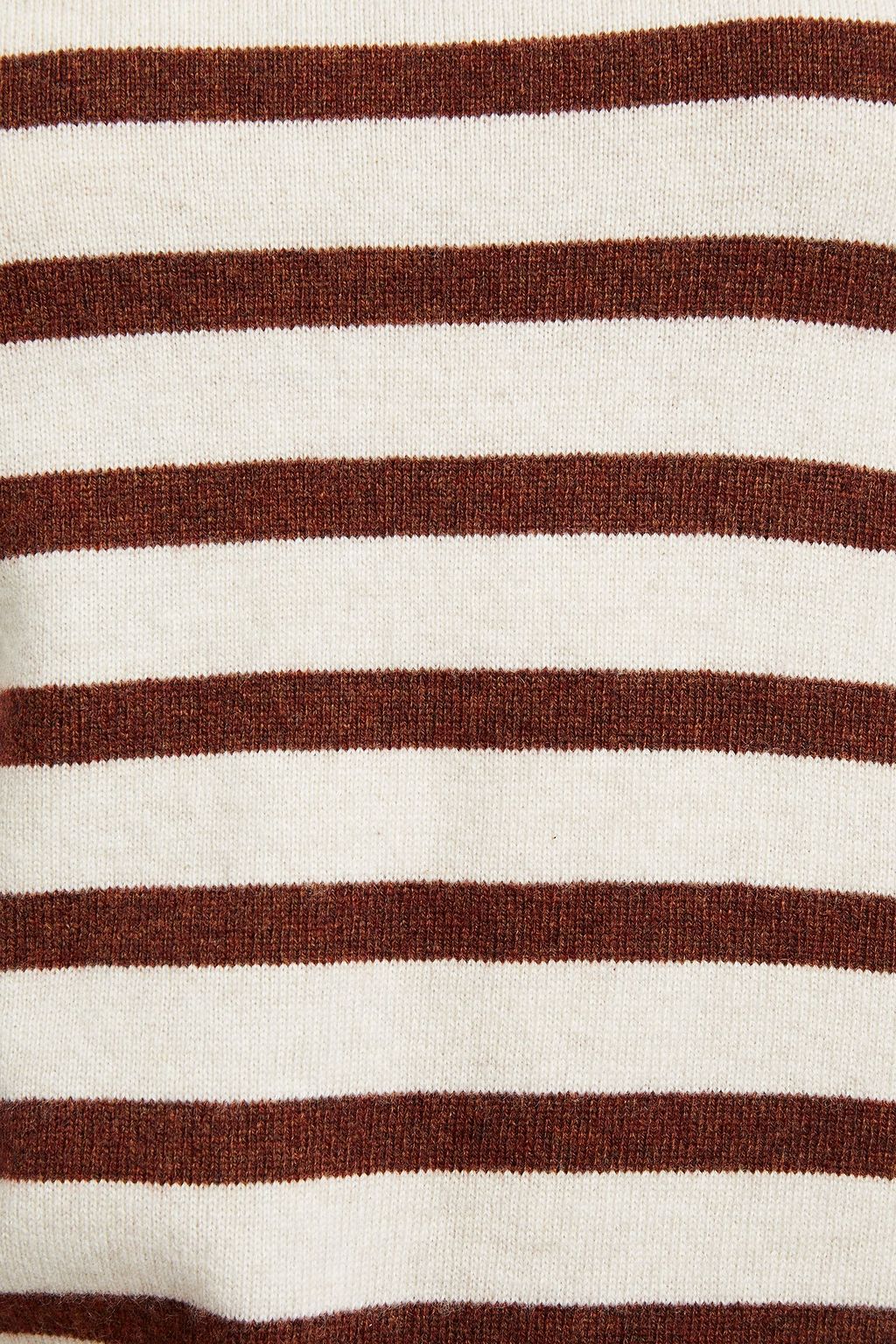 VINCE. Striped wool and cashmere-blend sweater