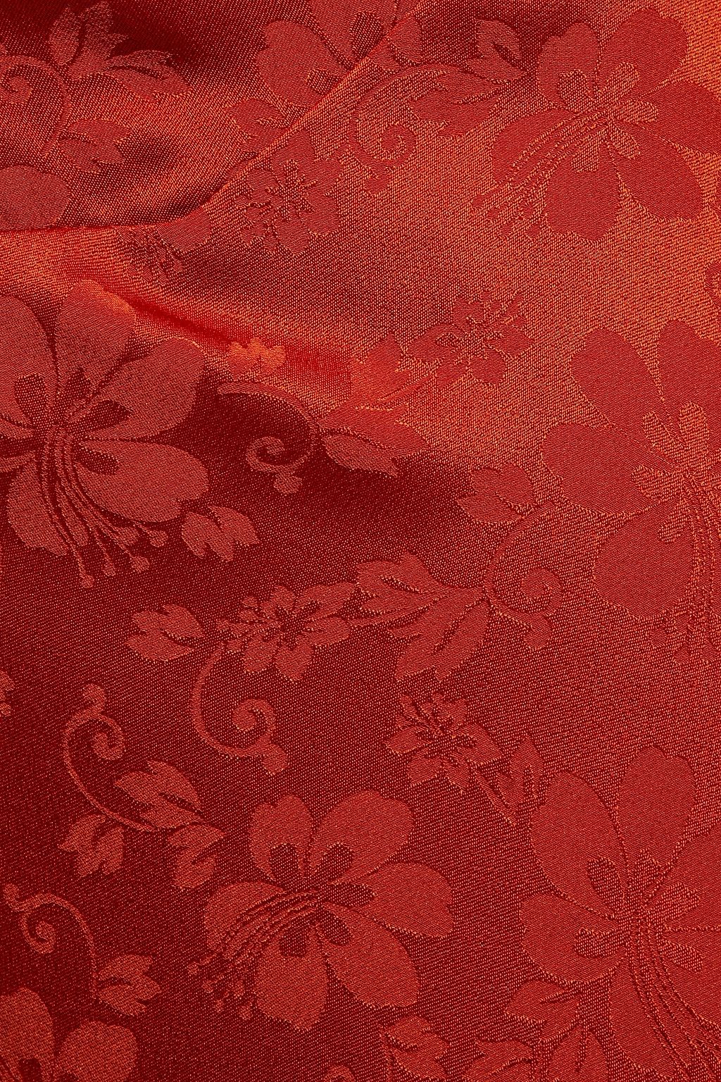 ALEXACHUNG Satin-jacquard camisole