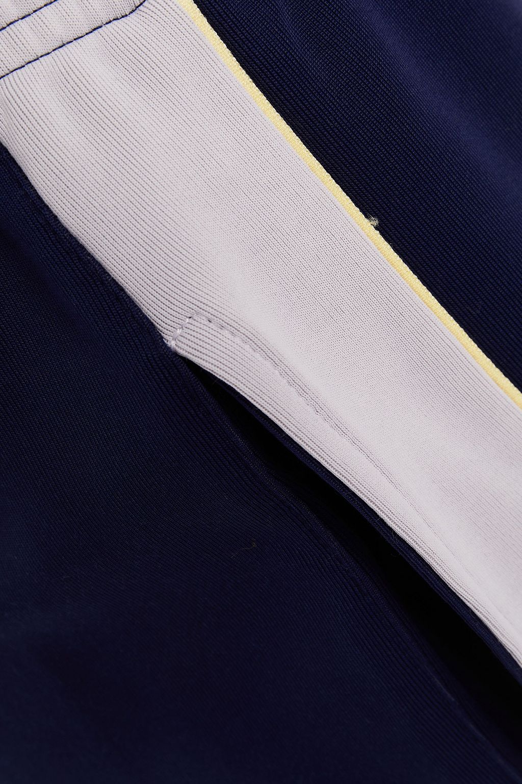 ALEXACHUNG Cotton-blend jersey track pants