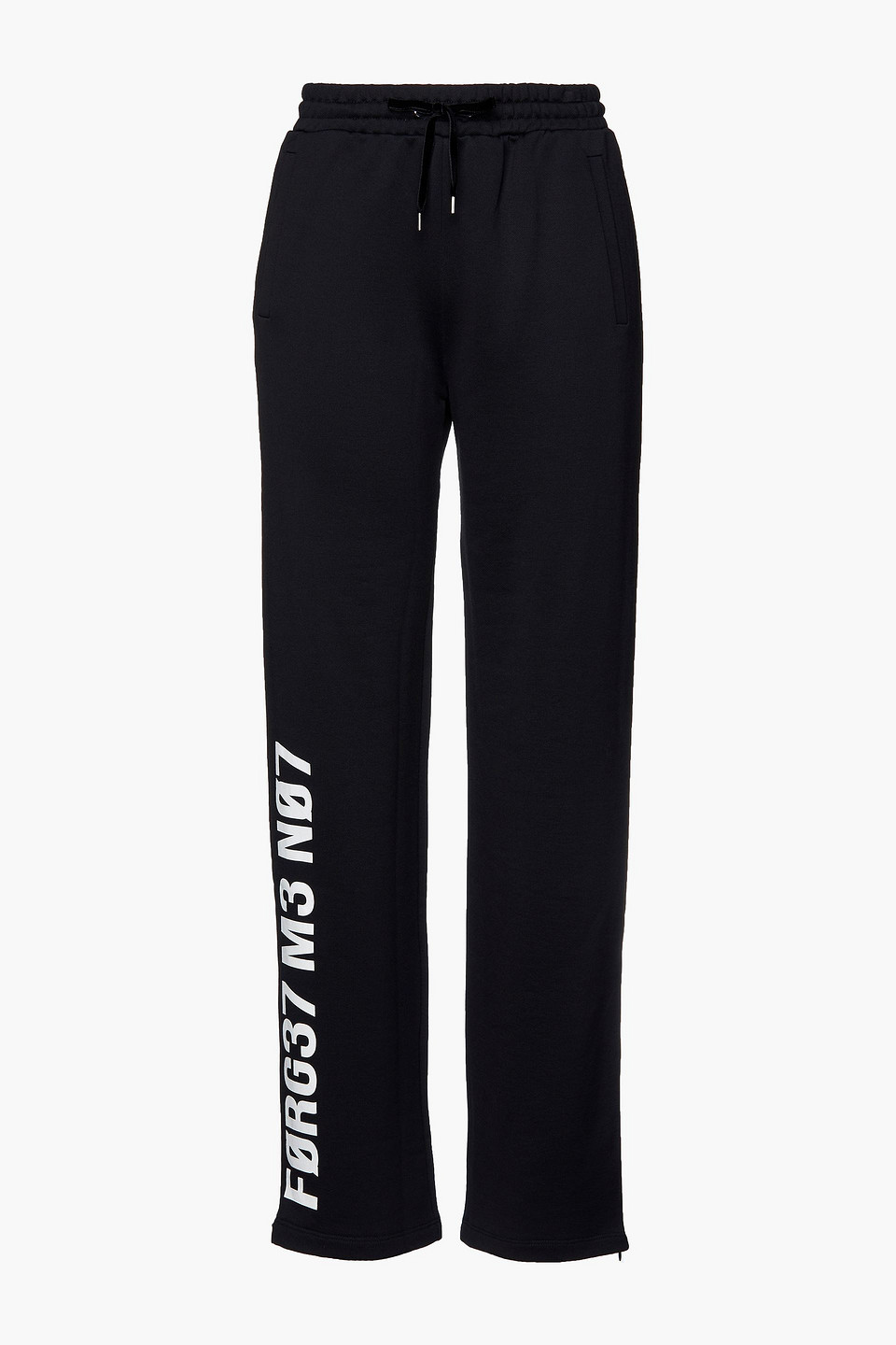 Redvalentino Woman Printed French Terry Track Pants Black Size L