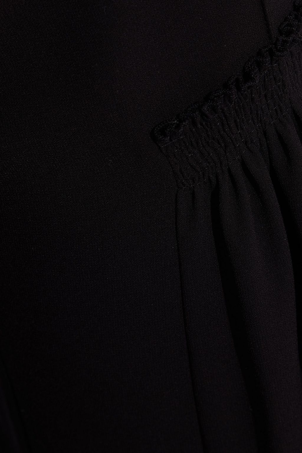 CHLOÉ Shirred crepe flared pants