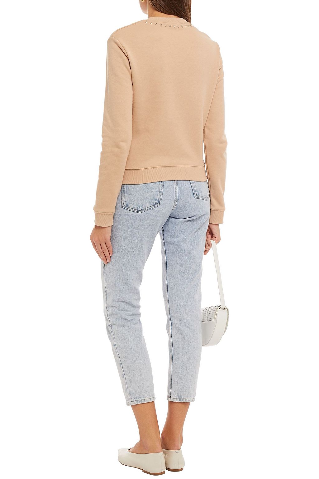 REDVALENTINO Printed French cotton-blend terry sweatshirt