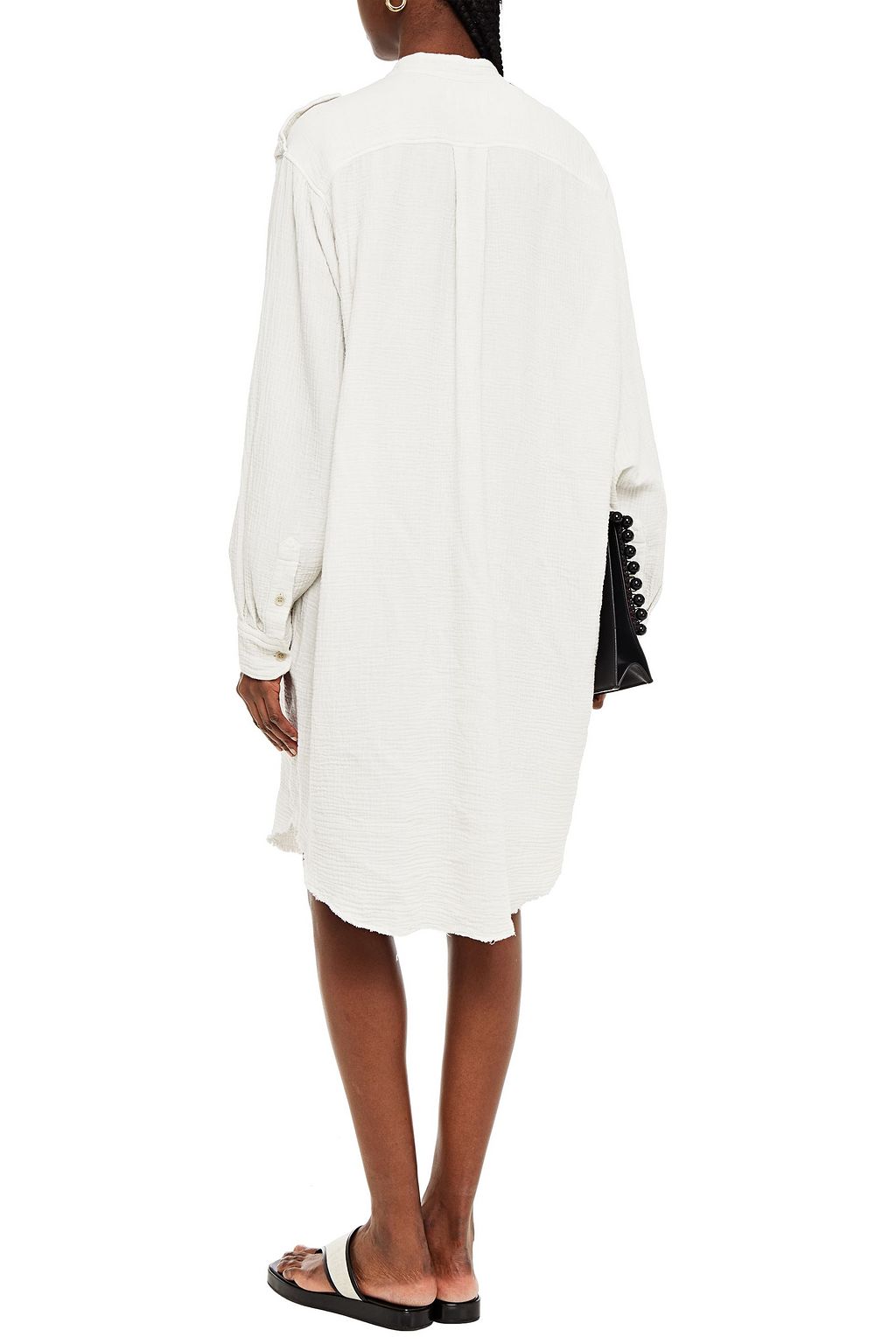 MARANT ÉTOILE Crinkled-cotton shirt dress