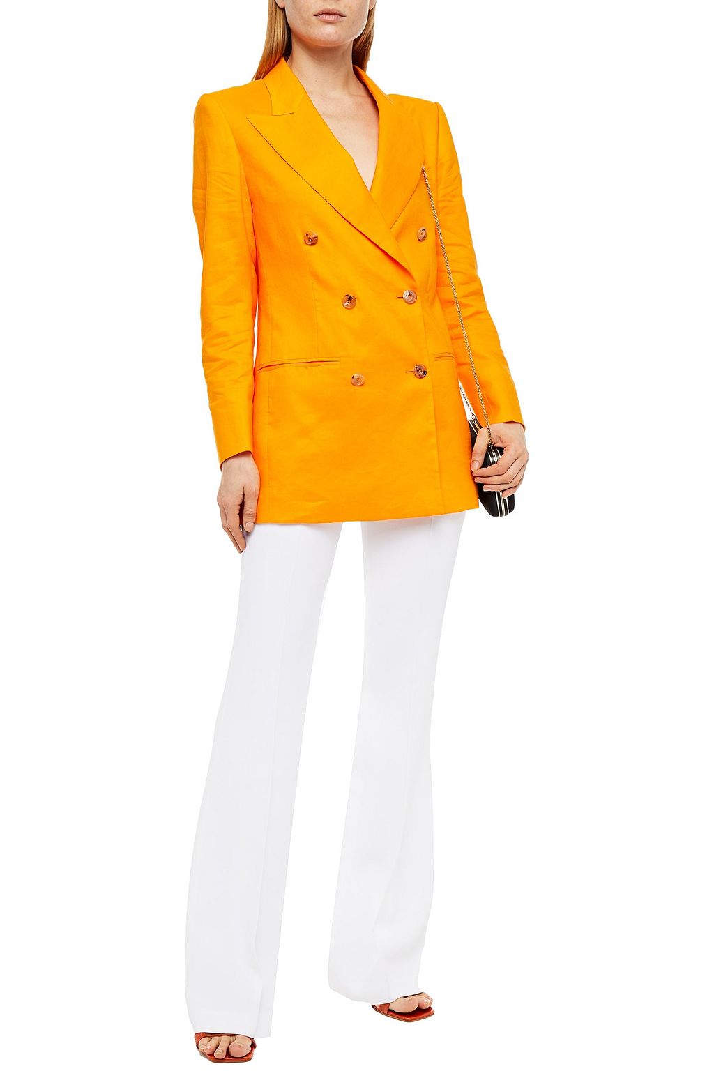 DUNDAS Double-breasted linen blazer