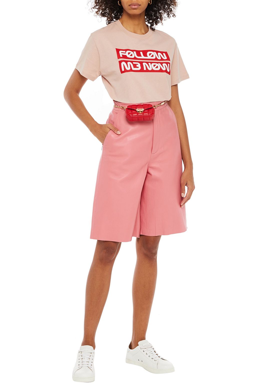 REDVALENTINO Printed cotton-jersey T-shirt