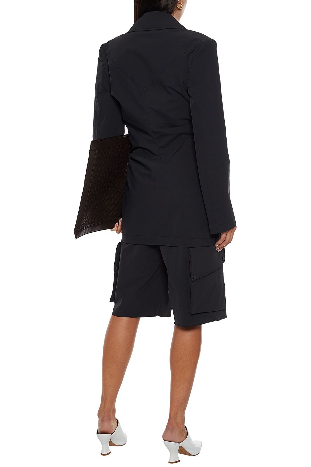 BOTTEGA VENETA Ruched stretch-gabardine jacket