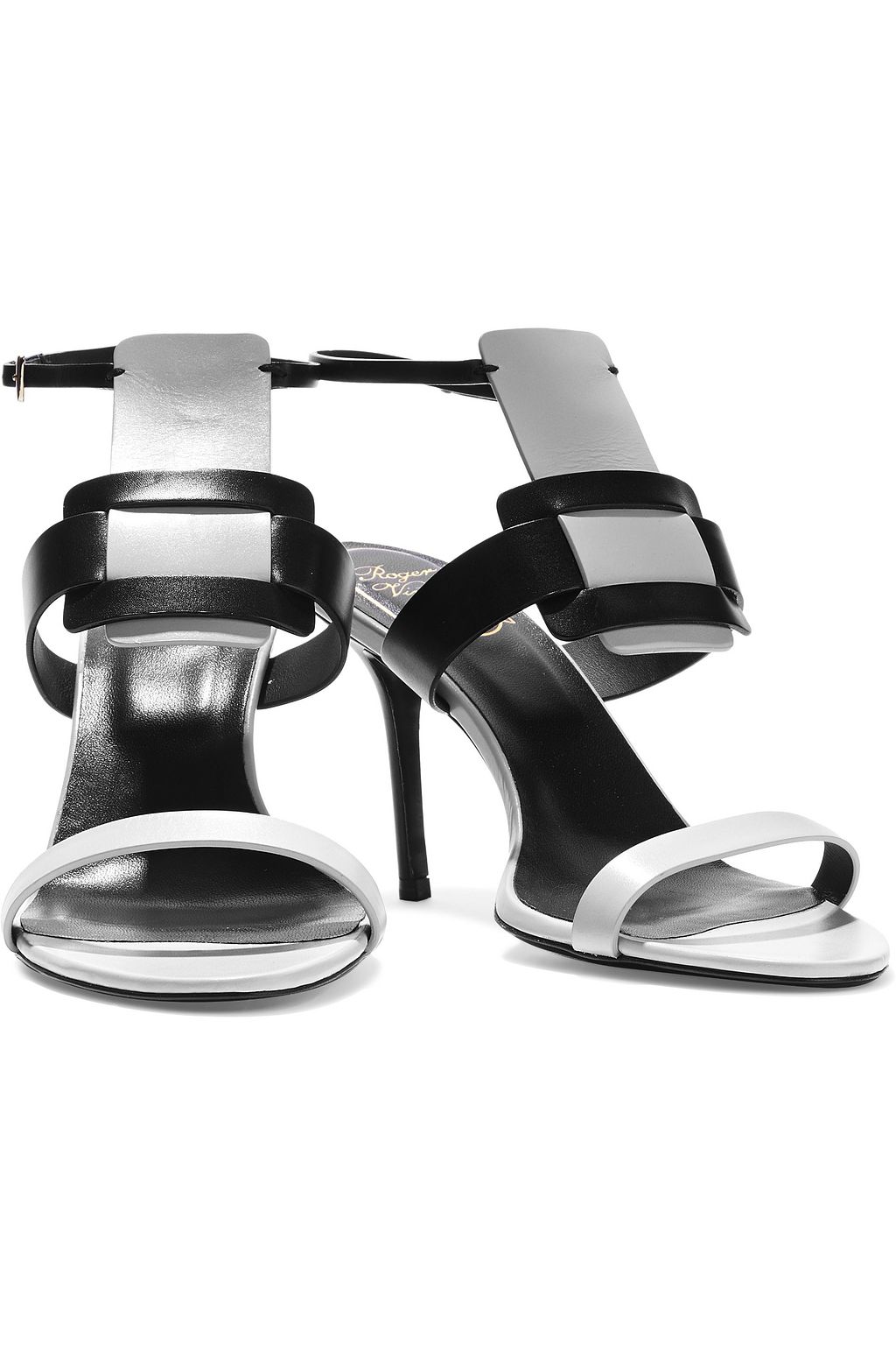 ROGER VIVIER صندل من الجلد بلونين