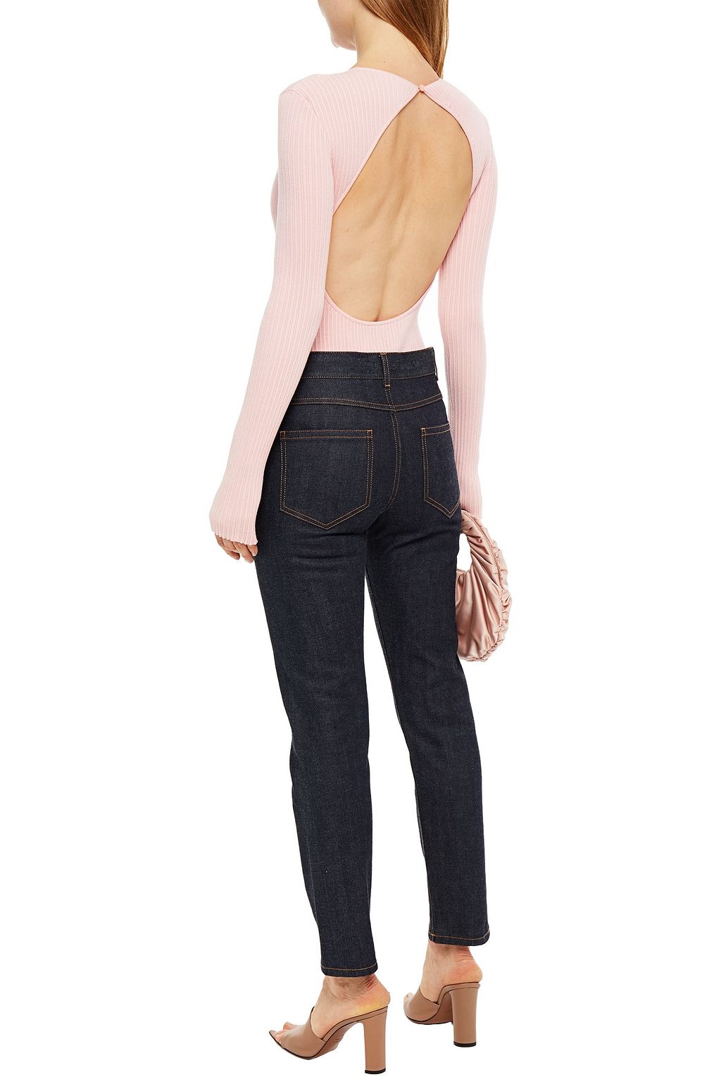KOCHÉ X PUCCI Cutout ribbed-knit bodysuit