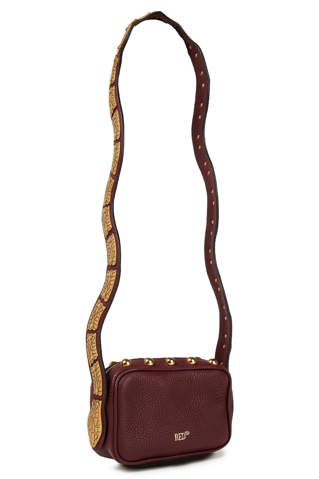 RED(V) Sin textured-leather shoulder bag