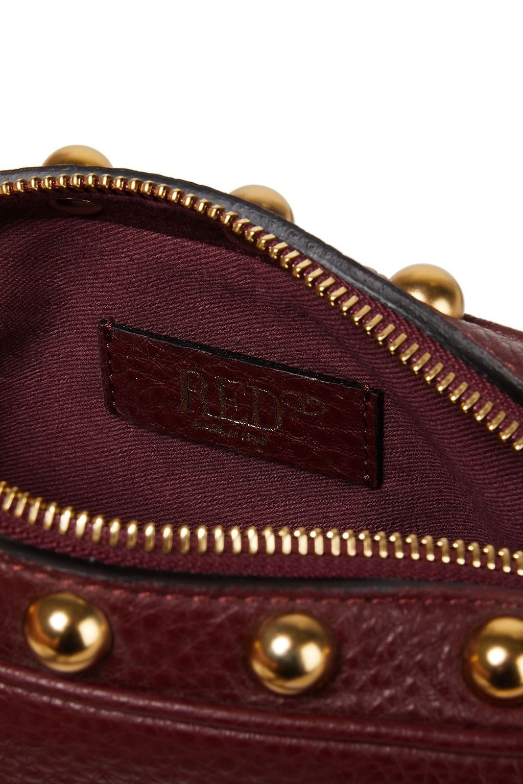 RED(V) Sin textured-leather shoulder bag