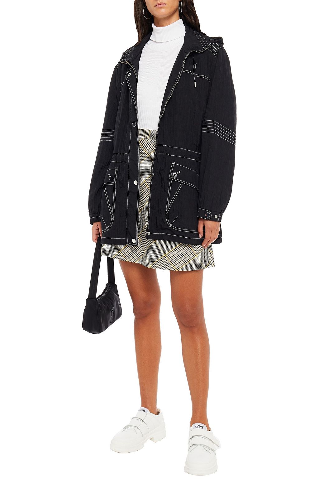 ALEXACHUNG Shell hooded jacket