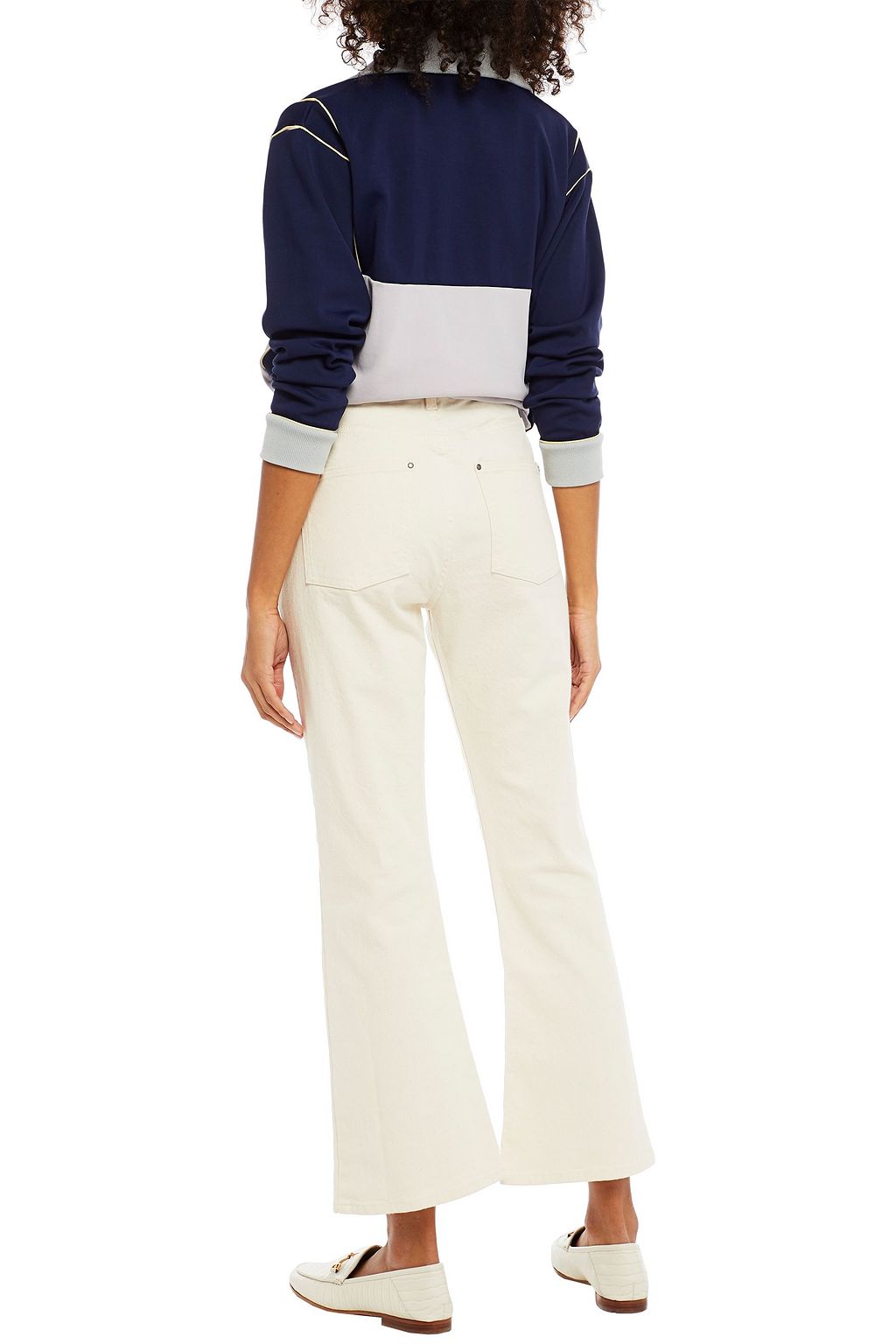 ALEXACHUNG High-rise kick-flare jeans