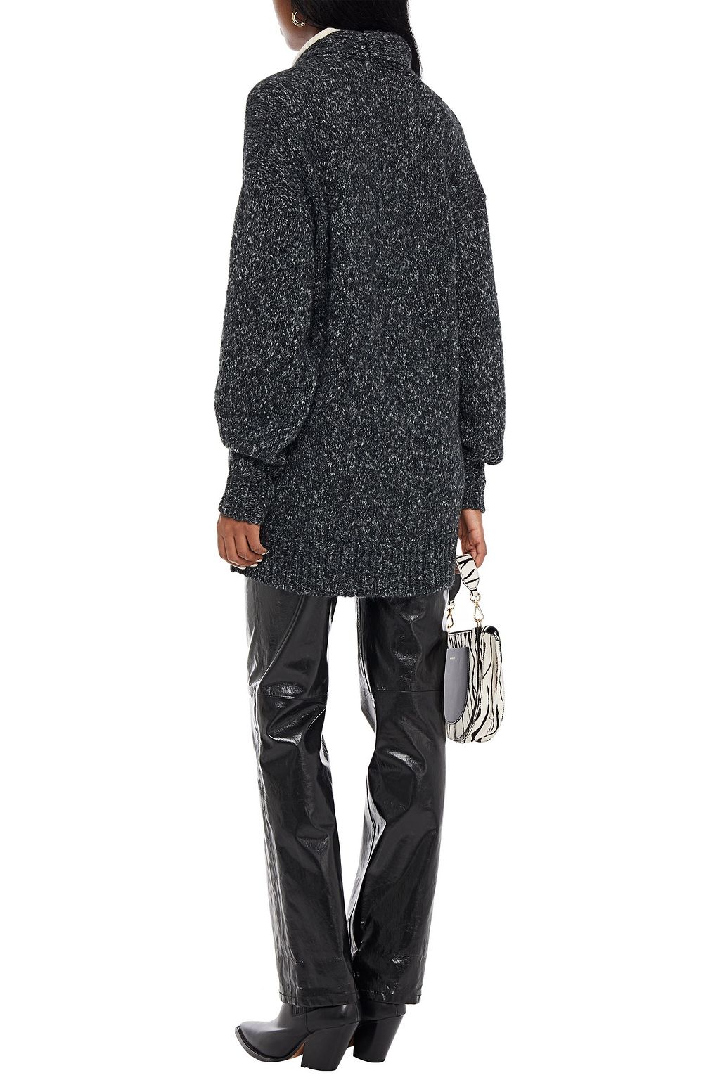 MARANT ÉTOILE Oversized marled knitted cardigan