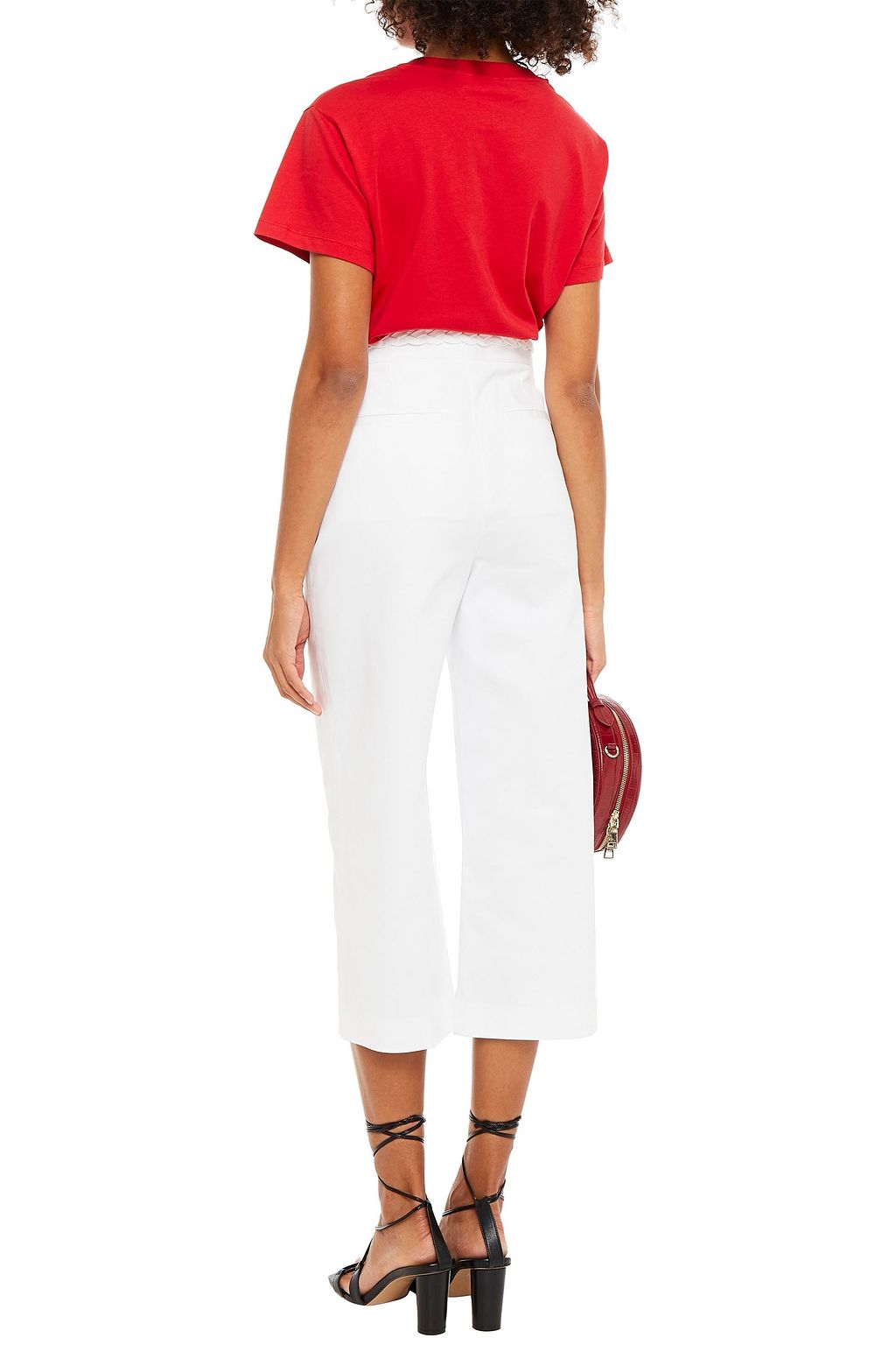 REDVALENTINO Printed cotton-jersey T-shirt