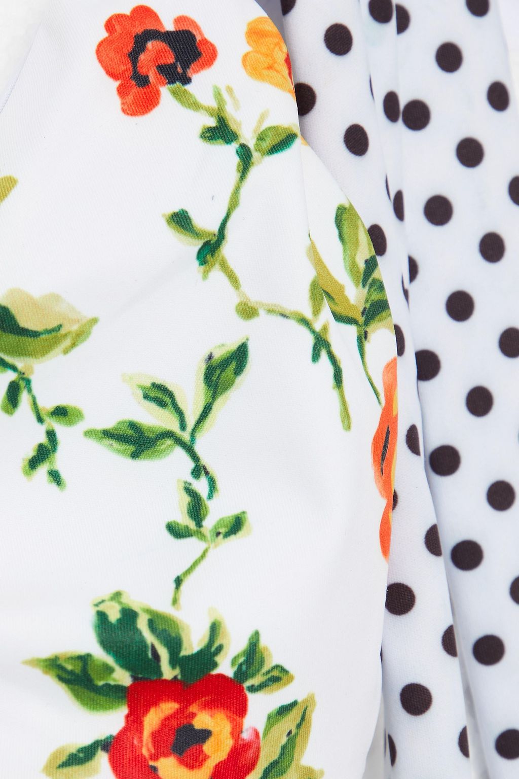CAROLINE CONSTAS Printed triangle bikini top