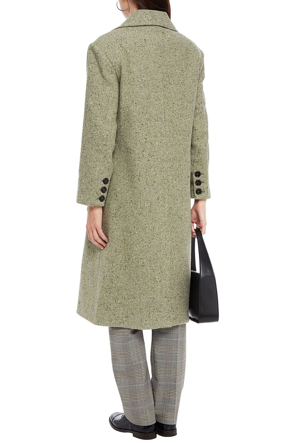 ALEXACHUNG Double-breasted wool-blend tweed coat
