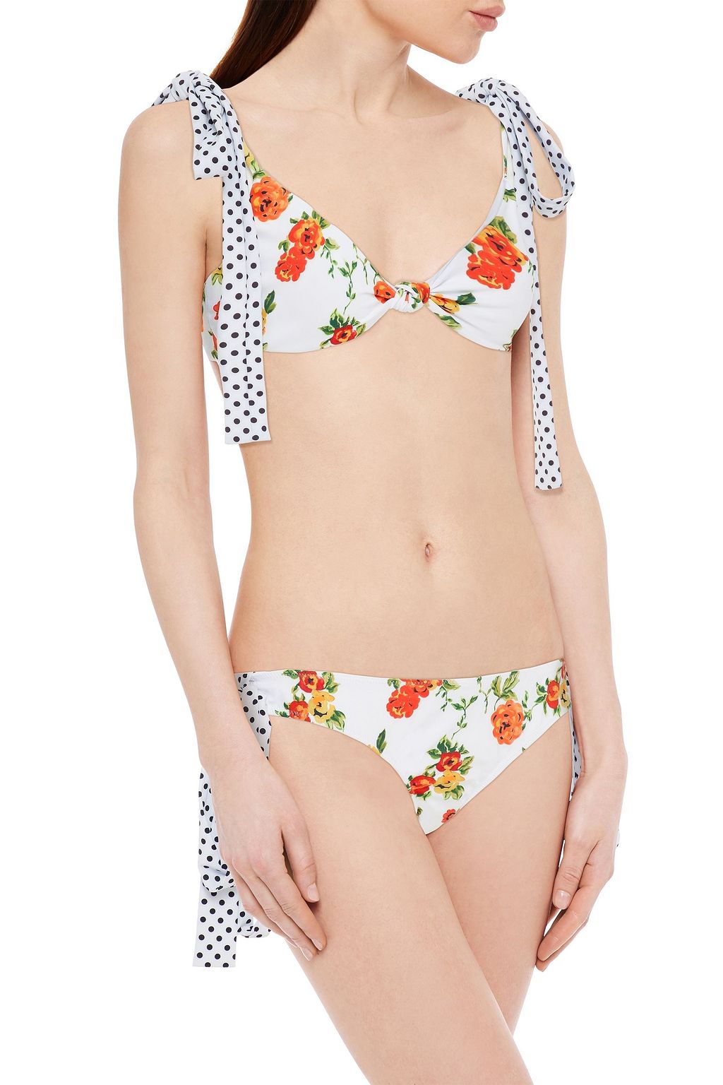 CAROLINE CONSTAS Printed low-rise bikini briefs