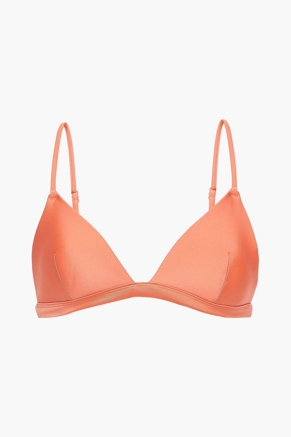 Zimmermann Triangle Bikini Top In Peach