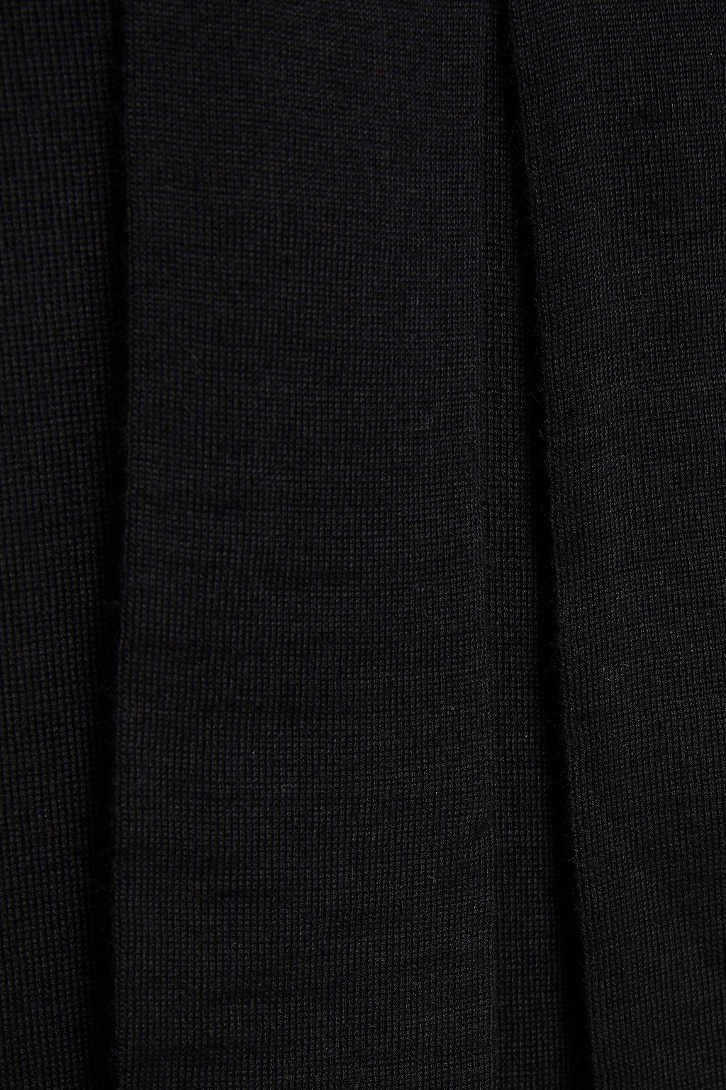 REDVALENTINO Pussy-bow wool, silk and cashmere-blend sweater