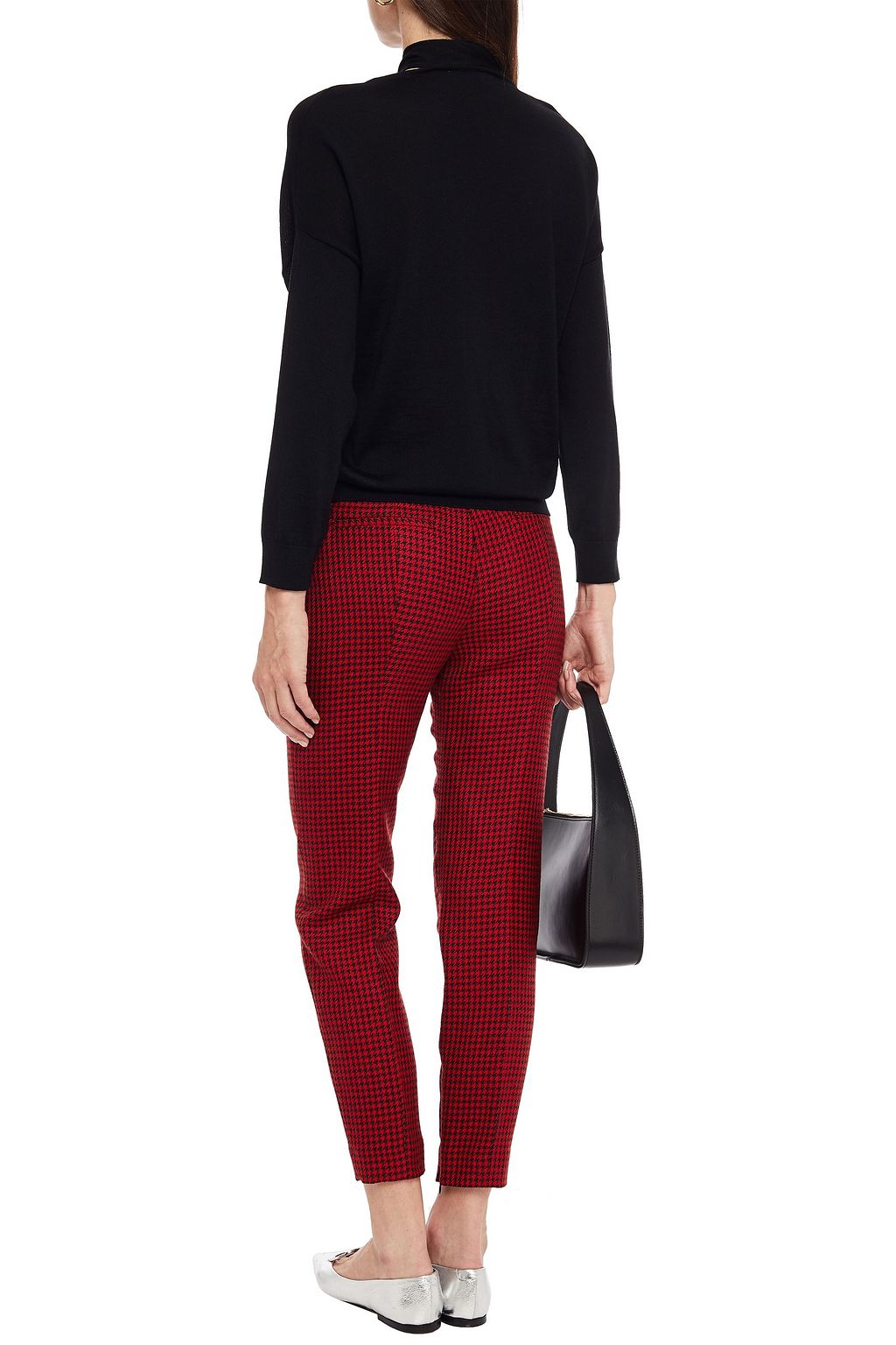 REDVALENTINO Pussy-bow wool, silk and cashmere-blend sweater
