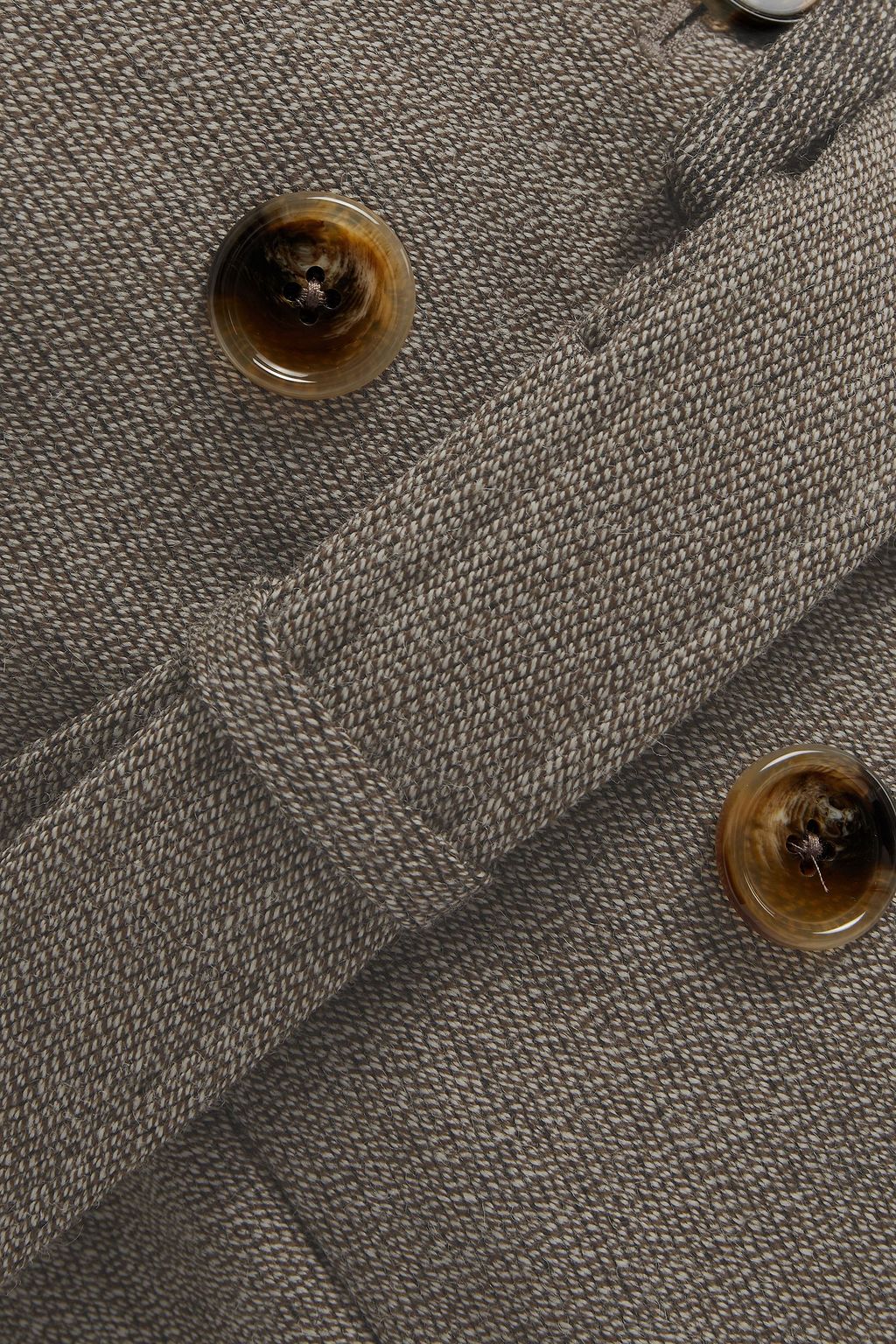 ALEXACHUNG Double-breasted belted wool-crepe coat