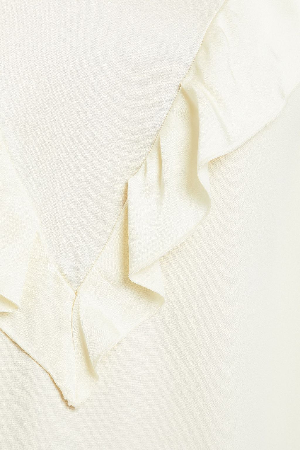 REDVALENTINO Ruffled satin-crepe blouse