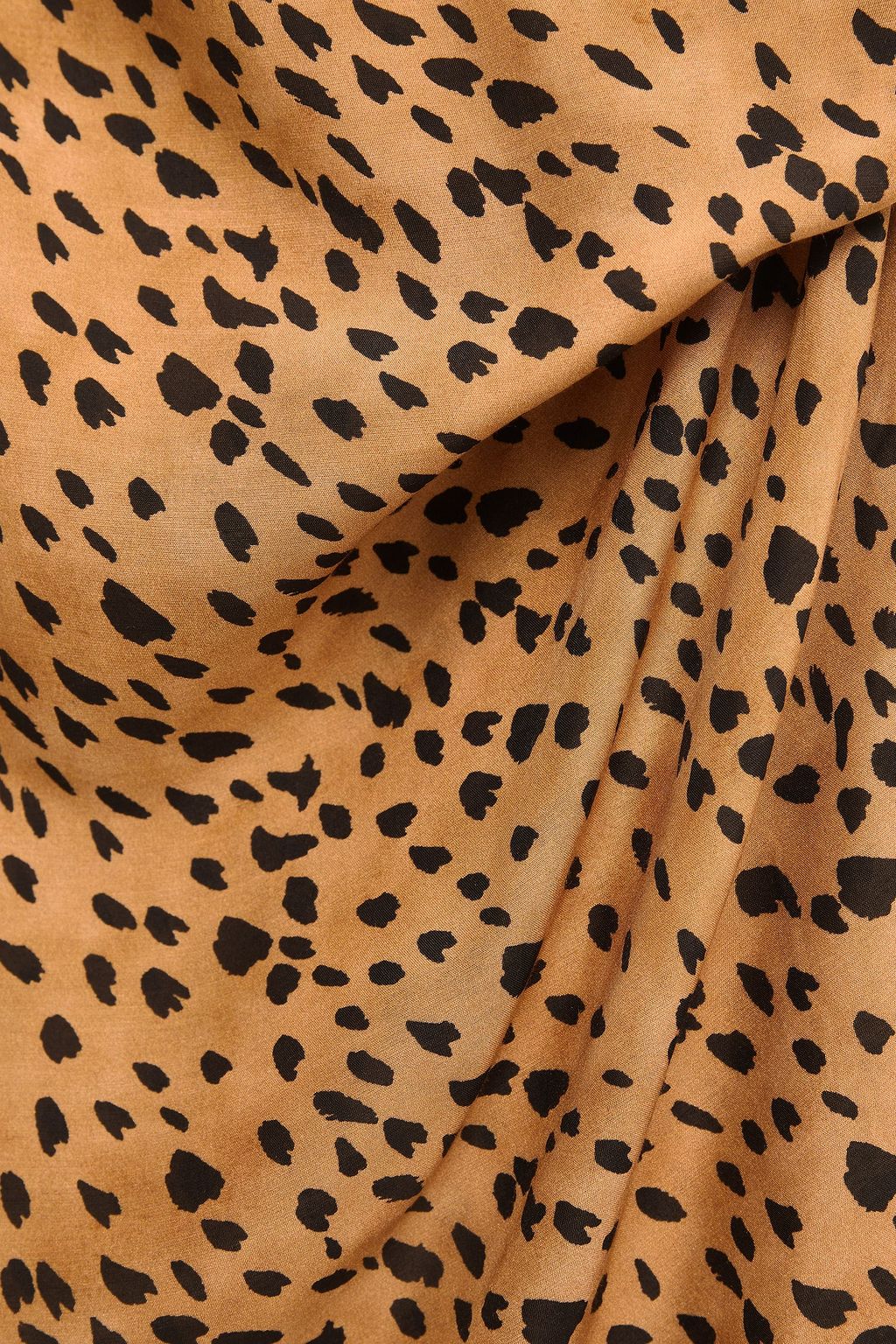 VIX PAULA HERMANNY Lyssa wrap-effect leopard-print voile mini dress