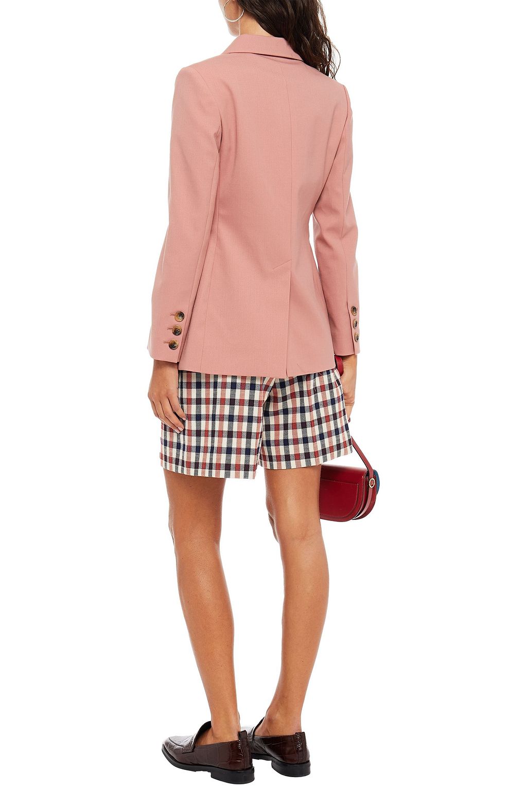 ALEXACHUNG Double-breasted twill blazer
