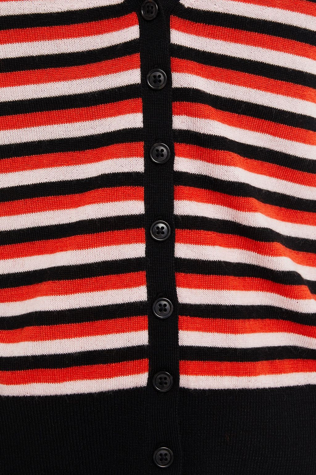 NINETY PERCENT Striped organic merino wool cardigan