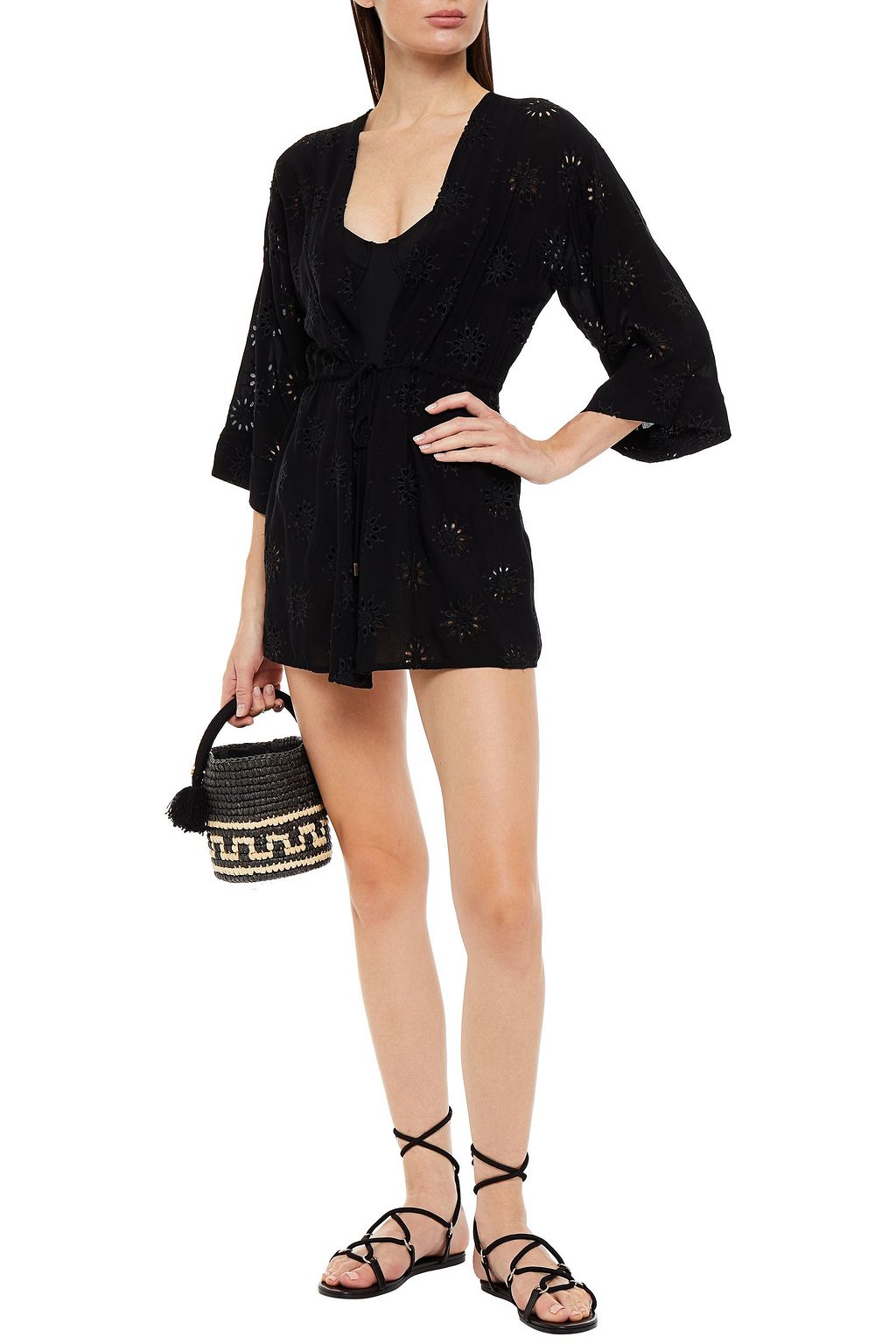 VIX PAULA HERMANNY Lara broderie anglaise coverup