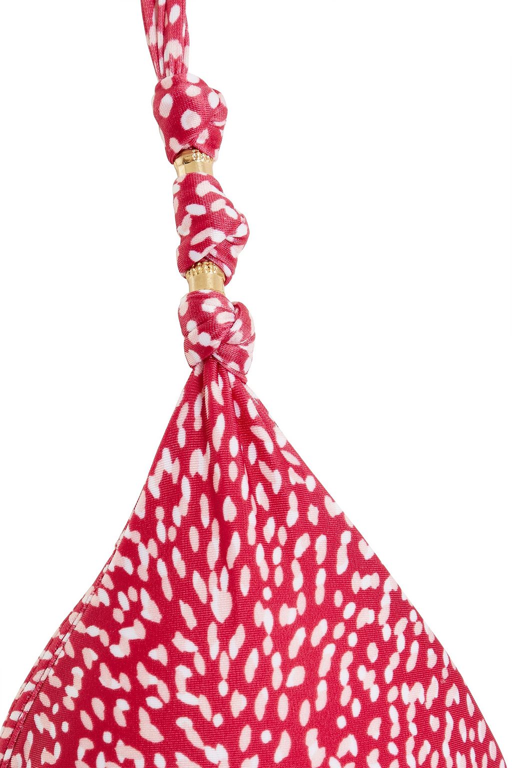 VIX PAULA HERMANNY Paula embellished printed triangle bikini top