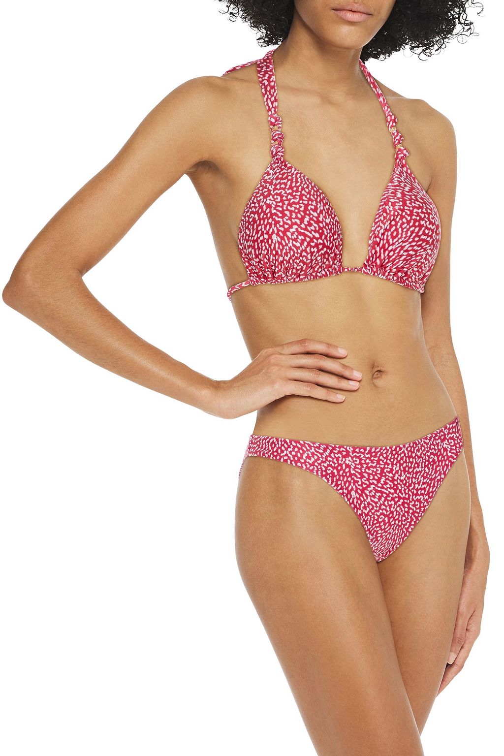 VIX PAULA HERMANNY Printed low-rise bikini briefs
