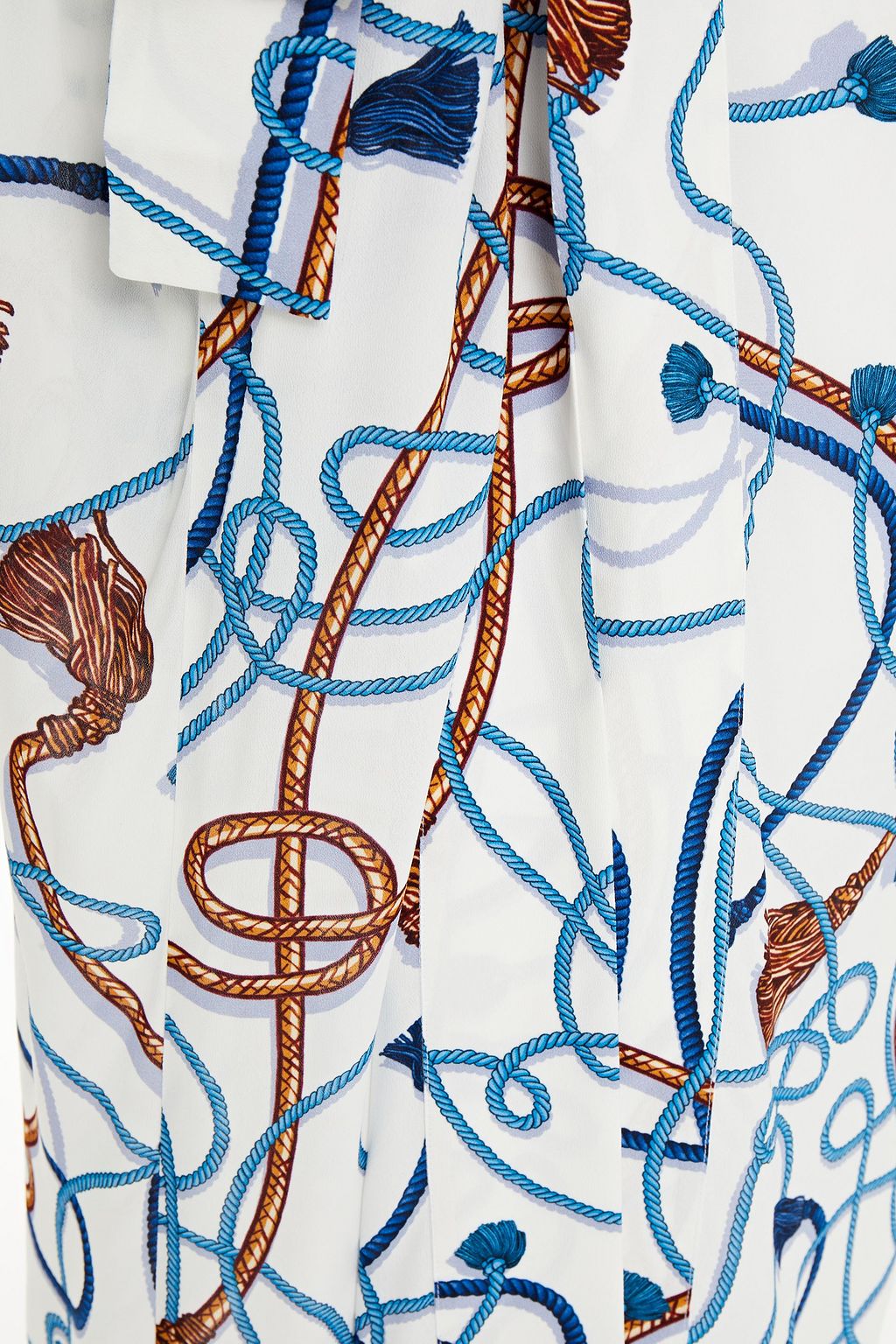 DUNDAS Printed crepe de chine kimono
