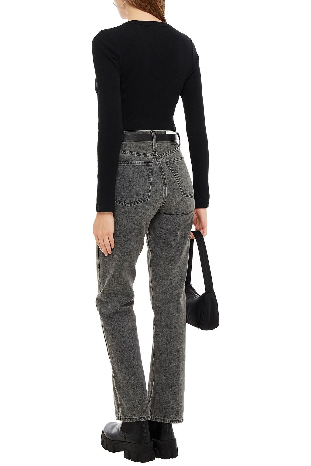 NINETY PERCENT Pointelle-knit organic cotton top