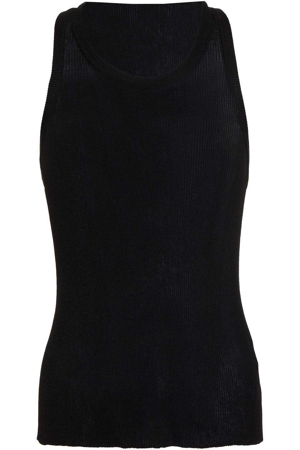 Redvalentino Woman Ribbed-knit Tank Black Size S